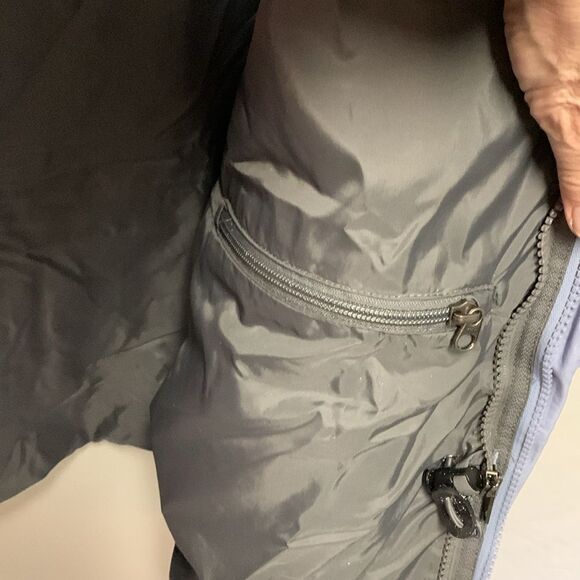 The North Face Light Blue Gray Hooded Shell Parka Jacket Size Medium - Picture 13 of 16